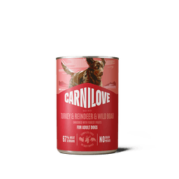 Carnilove Dog Paté Turkey, Reindeer & Wildboar Våtfoder för hund