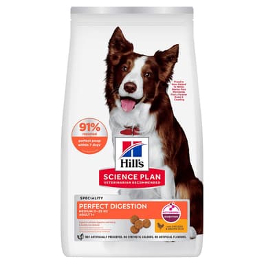Hill's Science Plan Dog Adult 1+ Medium Perfect Digestion Chicken & Brown Rice