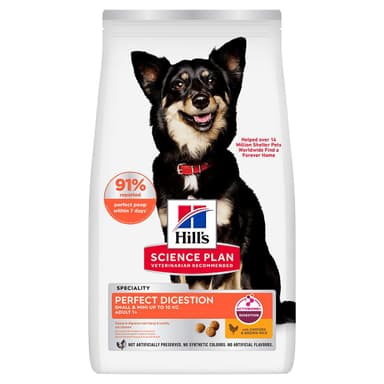 Hill's Science Plan Dog Adult 1+ Small & Mini Perfect Digestion Chicken & Brown Rice