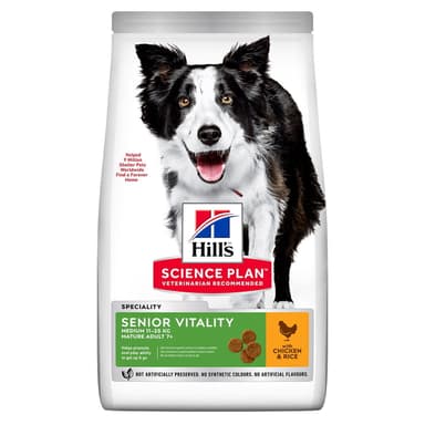 Hill's Science Plan Dog Mature Adult 7+ Senior Vitality Medium Chicken