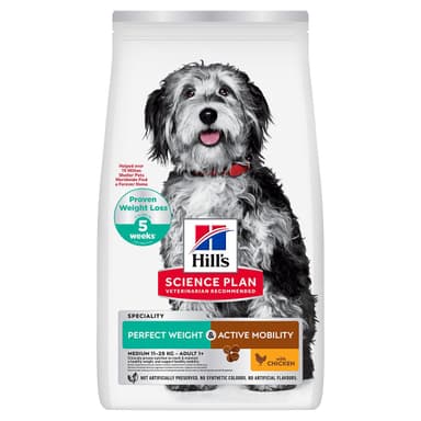 Hill's Science Plan Dog Perfect Weight & Active Mobility Adult Medium with Chicken